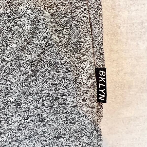 Brooklyn The Marl T-Shirt Men's L Grey w/ Contrasting Trim & Pocket - Picture 4 of 10
